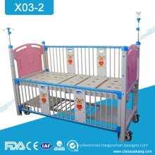 X03-2 Children Pediatric Manual Hospital Cartoon Beds For Sale